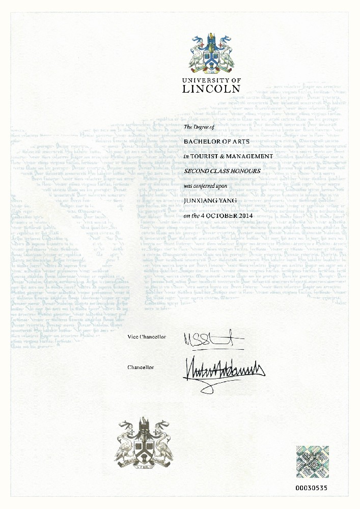 Lincoln University Diploma